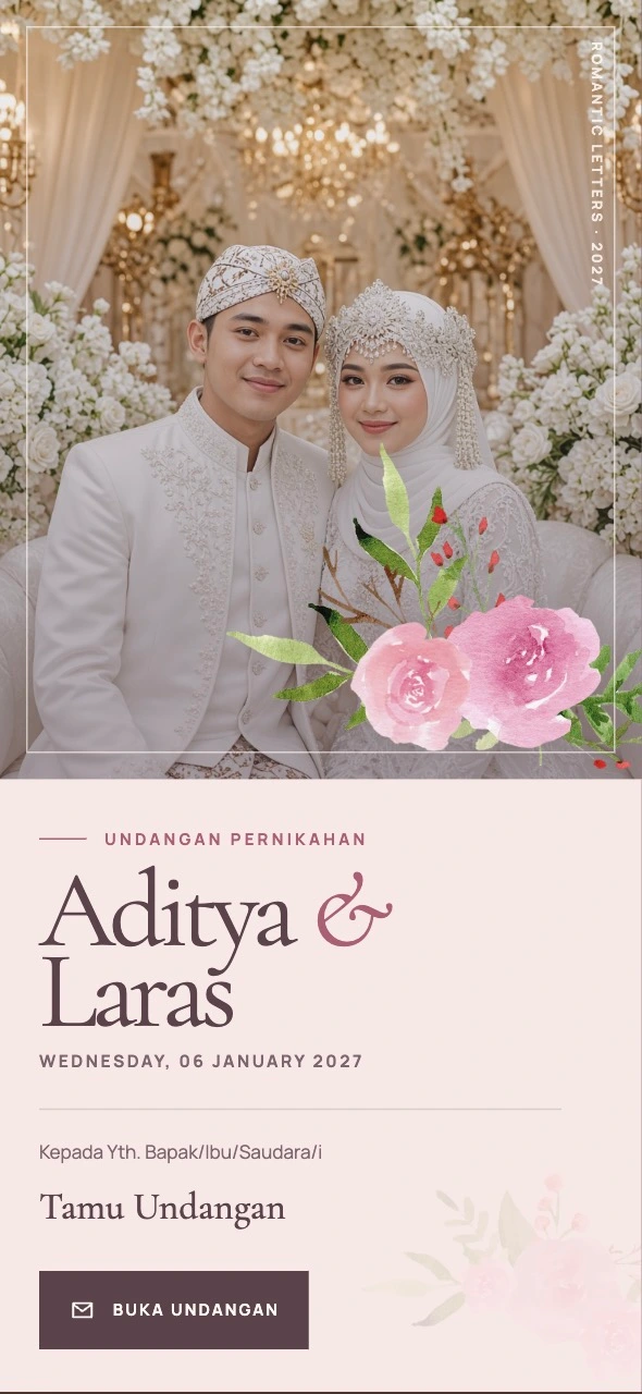 Pratinjau undangan Romantic Blush Floral